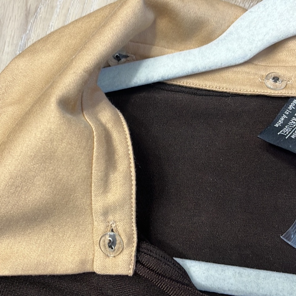 Wolford Detachable Collar and Cuffs Pullover Top Brown Size Medium NEW - Picture 5 of 7